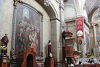 Siete grandes murales en el muro de la Catedral Señor del Hospital de Salamanca